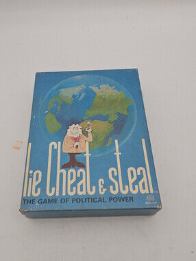 VTG 1976 Lie Cheat & Steal Board Game - The Game of Political Power - COMPLETE